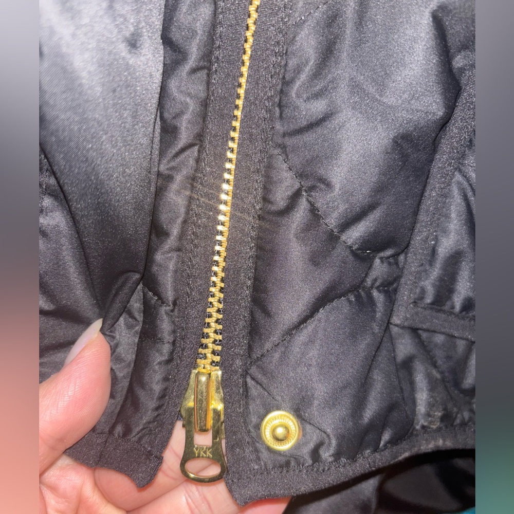 Quince Featherless Quilted Long Puffer Jacket Black Medium Preppy Minimalist - Picture 6 of 16